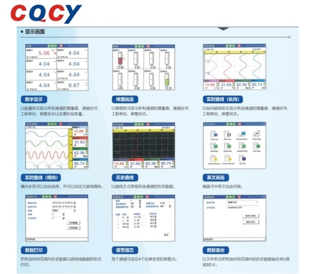AR2800 Color Screen Recording Instrument Paperless Recorder Relay Alarm Output